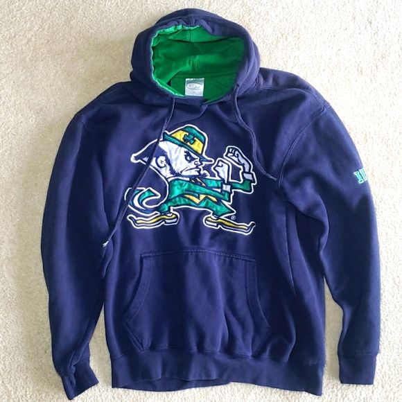 Notre Dame Hoodie Adult XL E5 Brand Long Sleeve Vintage Pullover Hoodie Sweater - Picture 1 of 5